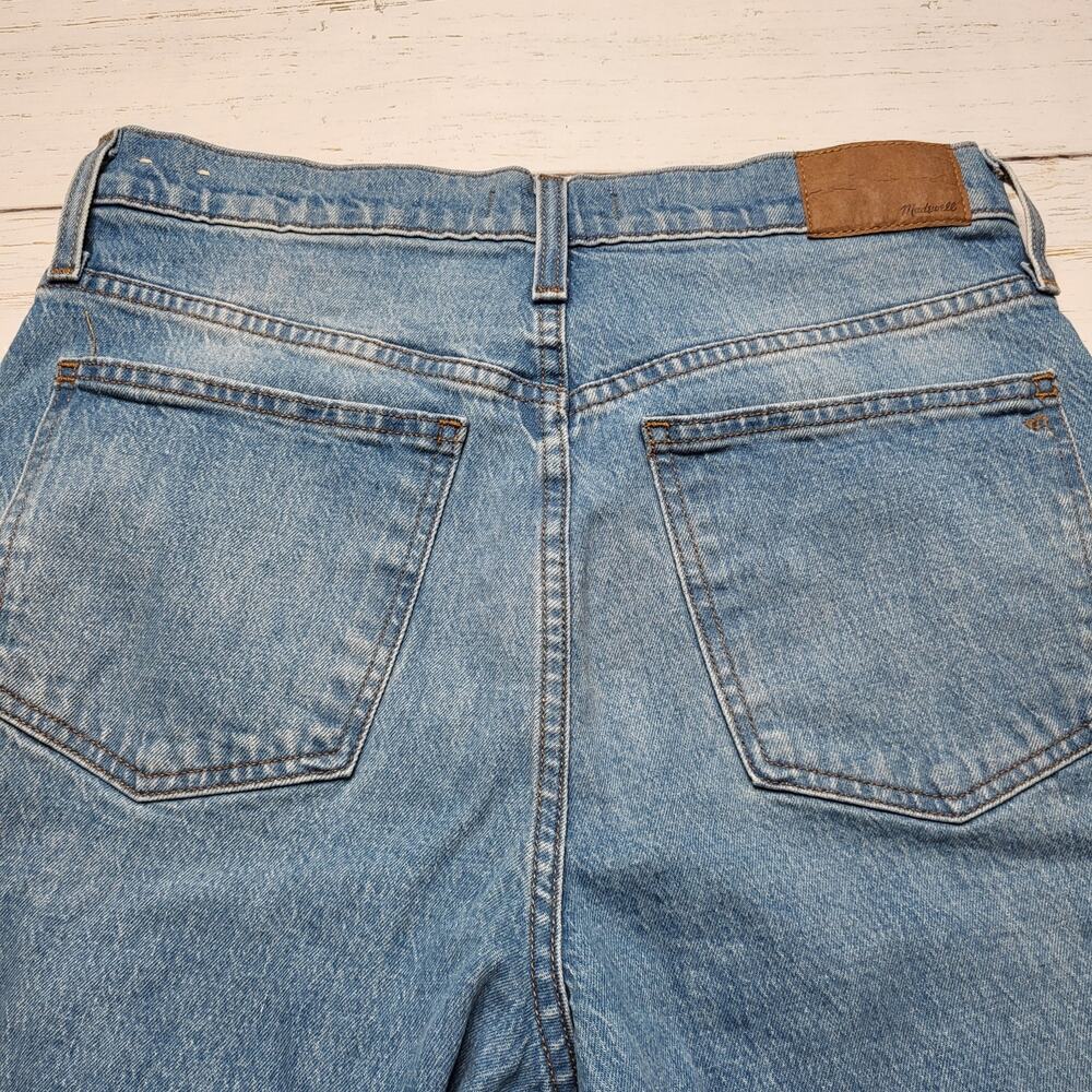 Madewell Balloon Jeans Cropped Medium Light Wash Baggy Curved Barrel Leg 29 - Picture 6 of 11
